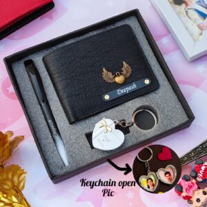 Alternative view of Heart photo Metal key wallet combo