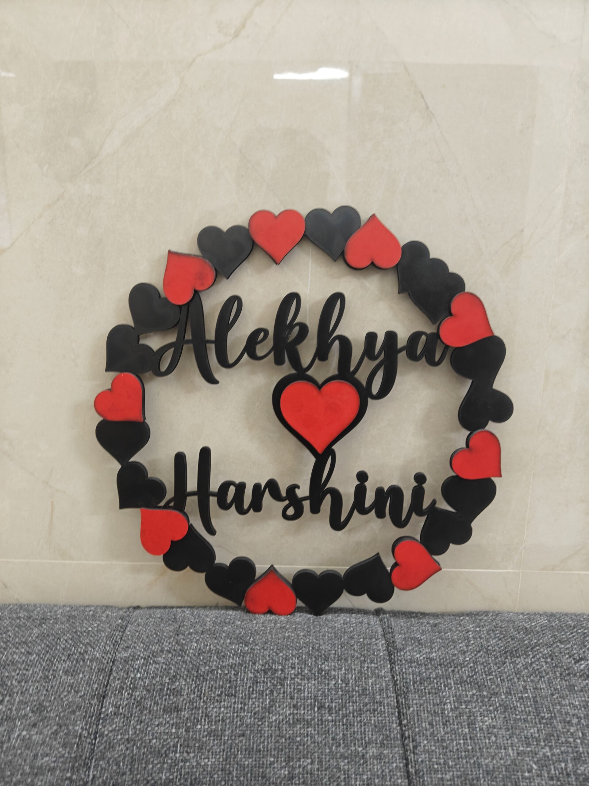 Couple Name Wall decor