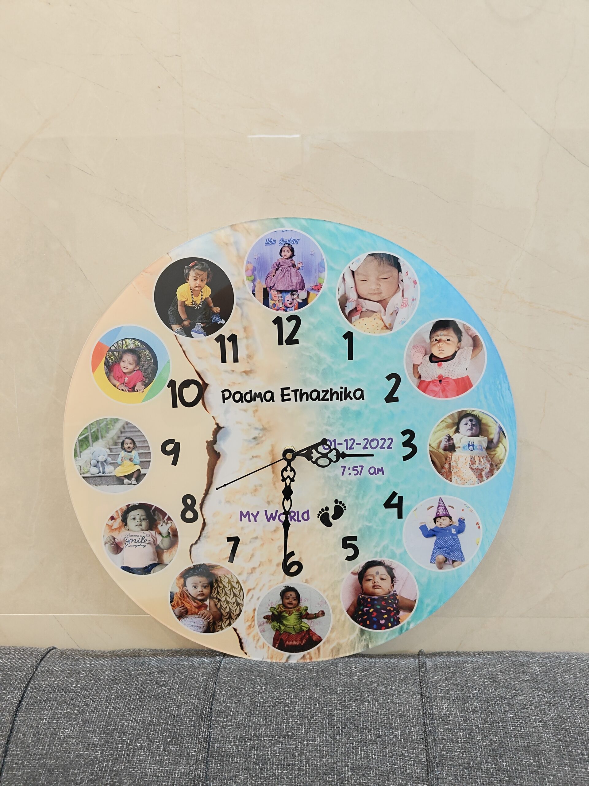 Acrylic ocean Theme Clock - Image 6