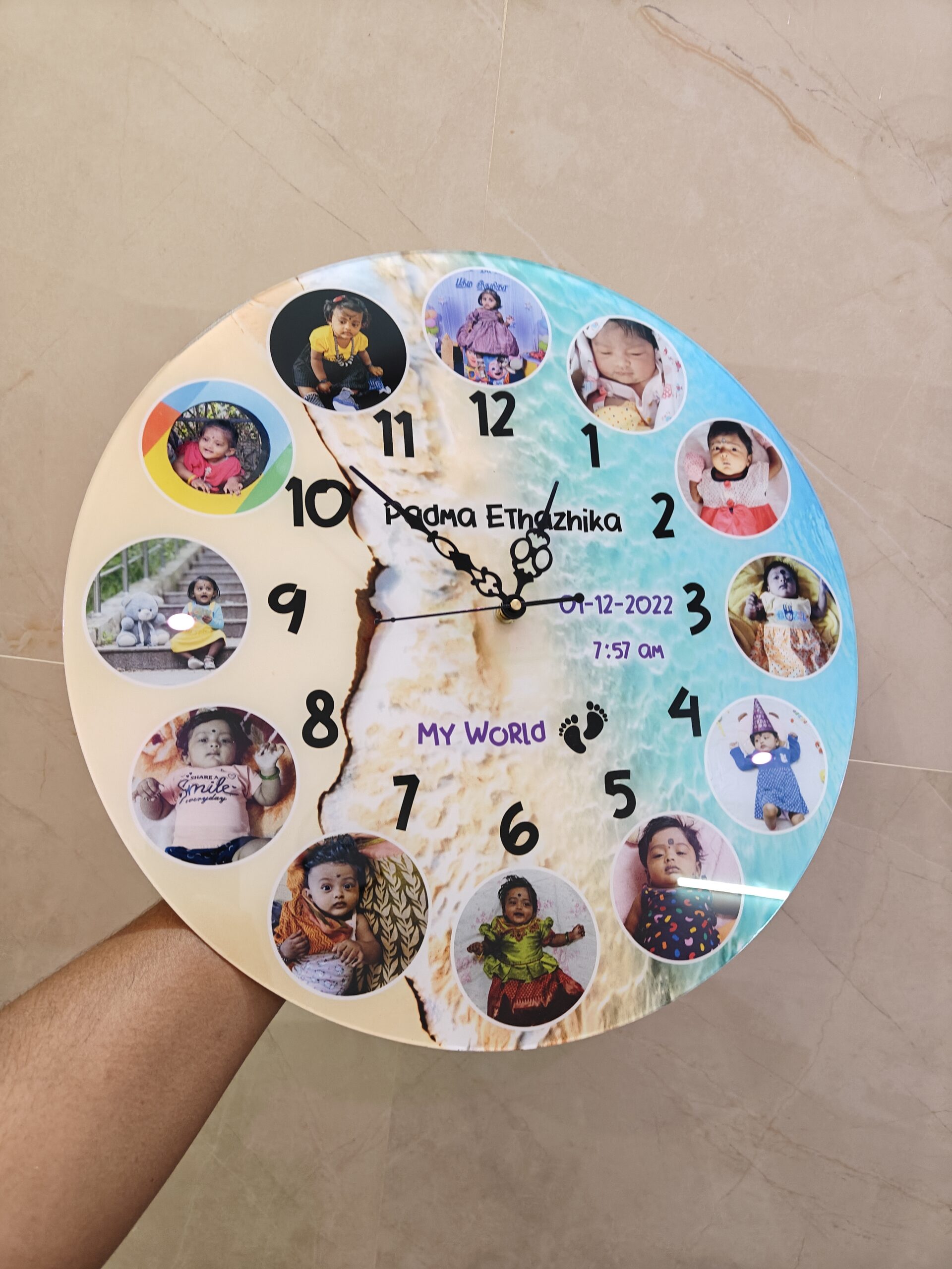 Acrylic ocean Theme Clock - Image 5