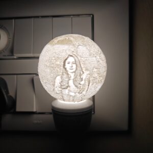 Alternative view of Moon Socket Lamp