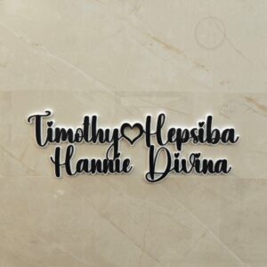 Alternative view of Name Wall decor