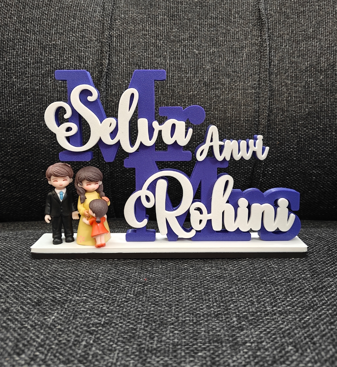 Mr and Mrs Family Name Stand - Image 2