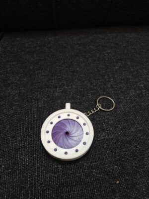 Iris photo keychain