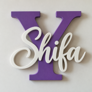 3D Initial Wall decor